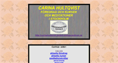 Desktop Screenshot of carinahultqvist.jordstralningscentrum.se
