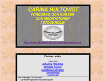 Tablet Screenshot of carinahultqvist.jordstralningscentrum.se